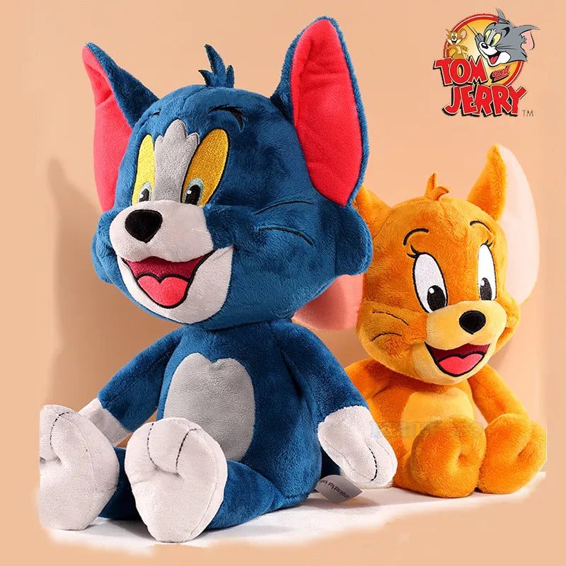 Tom And Jerry Plush Toy Cartoon Movie Cat Tuffy Nibbles Mouse Plushies Stuffed Animals Soap Action Figure Studio Doll Toys