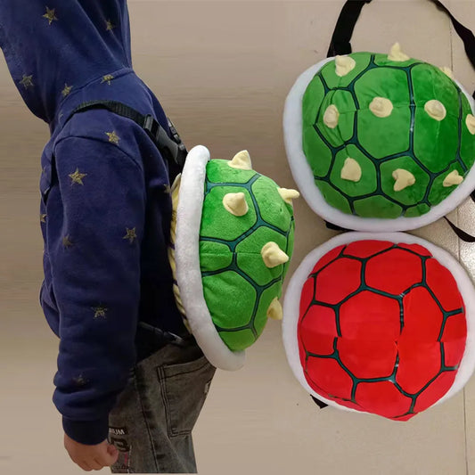 30cm Super Turtle School Bag Tortoise Shell Green Plush Backpack Kawaii Gift Toys For Children