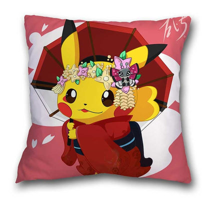 45x45cm Pokemon Cushion Cover Pikachu Meowth Poke Ball Charmander Kawaii Anime Pillowcase Anime Figure Decor Sofa Pillow Cover