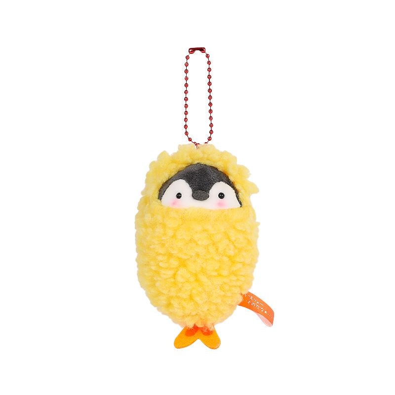 Kawaii Plush Keychain Bag Charm Cartoon Cute Mini Penguin Stuffed Animal Plushies Soft Doll Car Trinket Key Chain Women Girls Keyring Kids Birthday Gifts