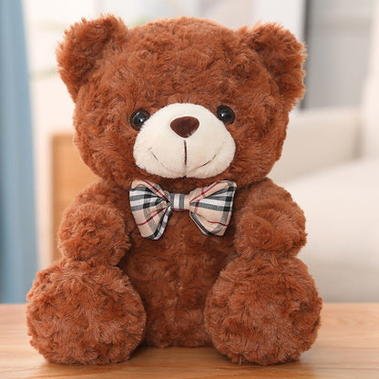 25cm Cute Cartoon Little Teddy Bear Plush Toys Stuffed Soft Animals Dressing up Doll For Girls Kids Nice Surprise Birthday Gifts