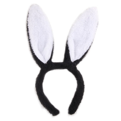 Cute Plush Bunny Ears Hair Bands Soft Rabbite Ears Easter Adult Headbands for Women Girls Anime Cosplay Party Hair Accessories