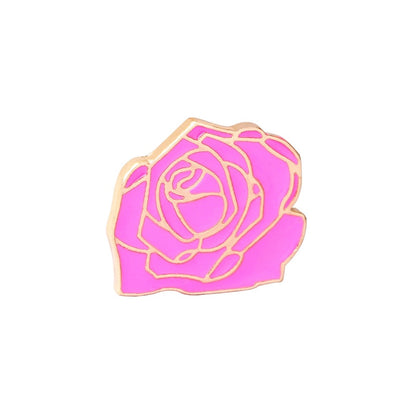 Cute Flowers Series Brooch for Girls Women Beautiful Rose Daisy Badge Fashion Backpack Enamel Pins Jewelry Valentine's Day Gifts