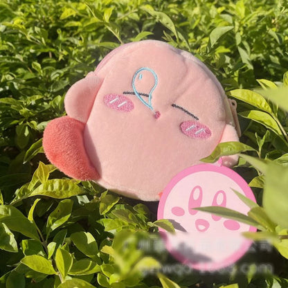 4 Styles Kawaii Kirby Plush Coin Purse Cartoon Soft Stuffed Star Kirby Headphone Bag Pendant Wallet Bank Card Key Bag Girls Gift