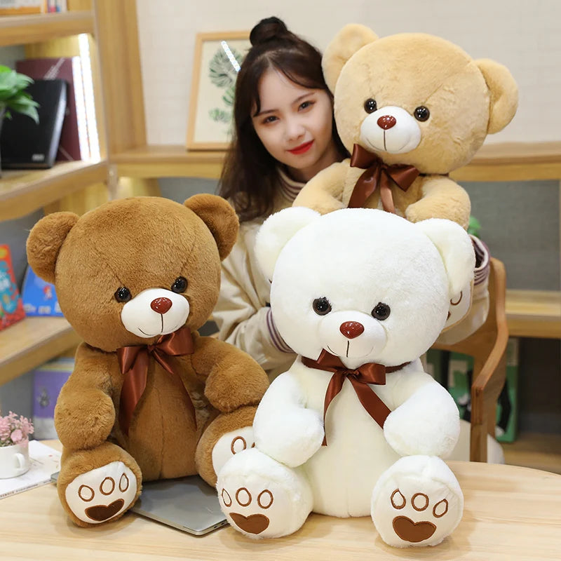 NEW Amazing Patch Bear Soft Plush Toys Stuffed Animal Teddy Bear Doll Birthday Christmas Gift Kids Brinquedos Baby Toy