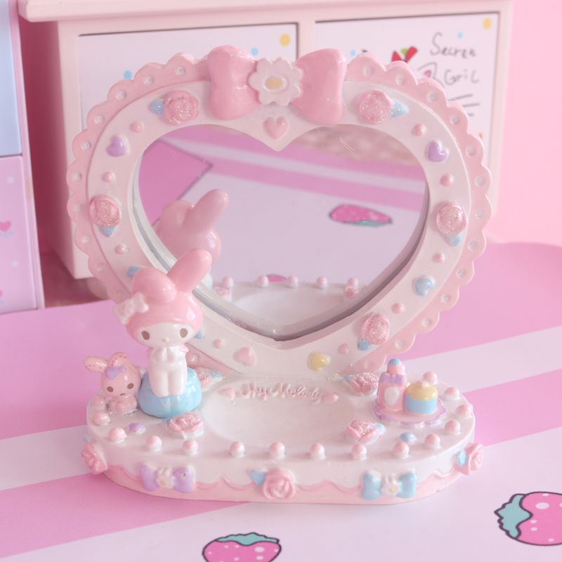 Sanrio Kawaii Cute My Melody Littletwinstars Cute Crystal Ball Cartoon Jewelry Box Ornament Birthday Gifts for Friends