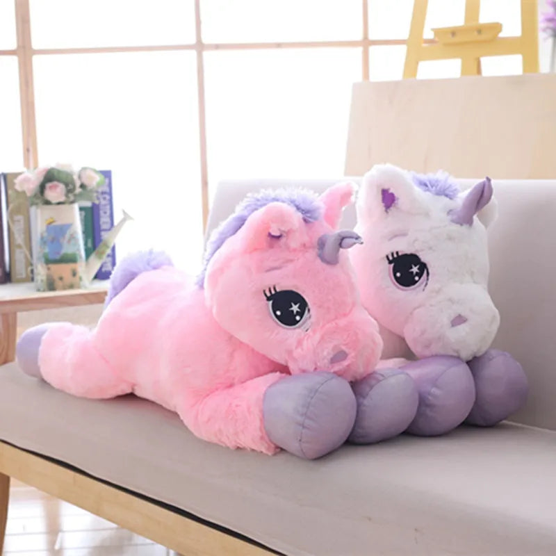 Giant Size Unicorn Plush Toy Soft Stuffed Cartoon Unicorn Dolls Animal Horse High Quality Gift for drop shiping