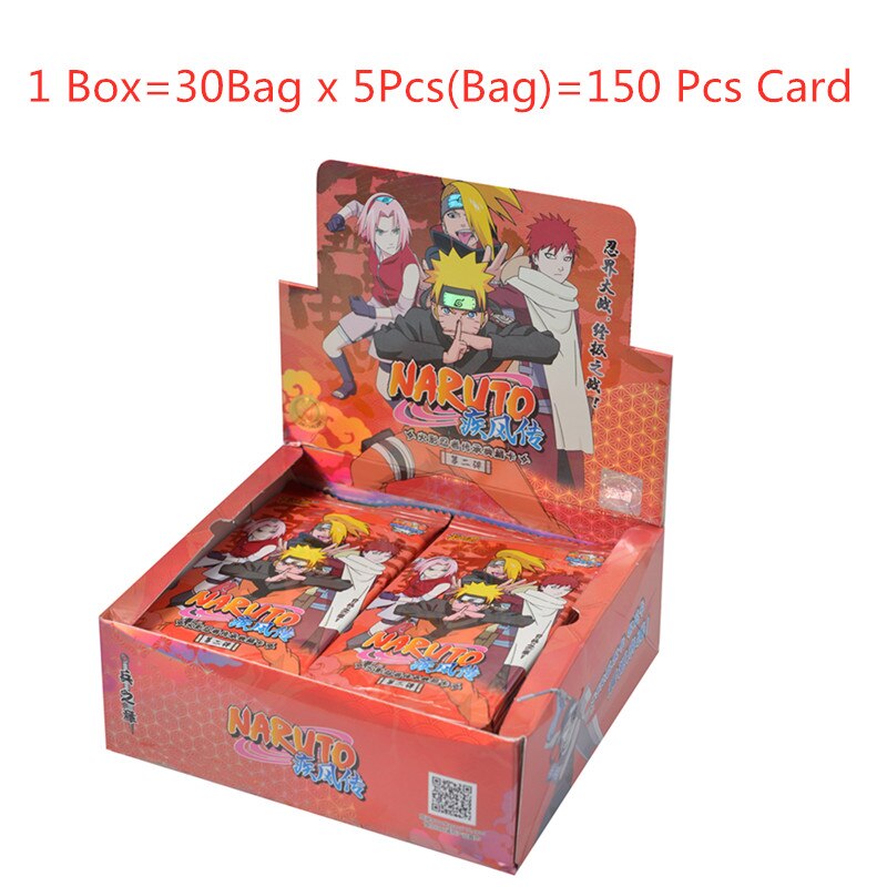 KAYOU Anime Original Naruto Cards Chapter Of The Array Box Added SE Ninja World Collection Cards Toy For Children Christmas Gift