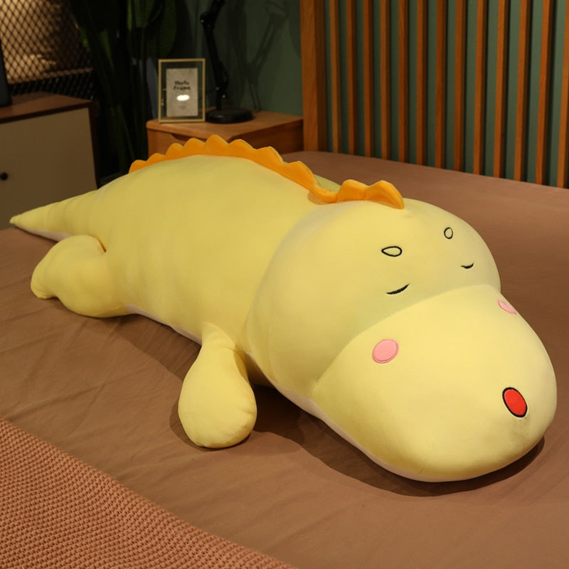 Kawaii Giant Dino Plushie Toy: Soft Stuffed Dinosaur Animal Doll