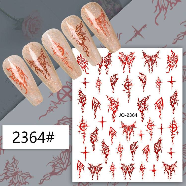 1Sheet Korean White Cloud Blue Nail Art Sticker 3D Star Moon Decal Pure Twilight Self-adhesive Manicure Slider Accessories RE#53