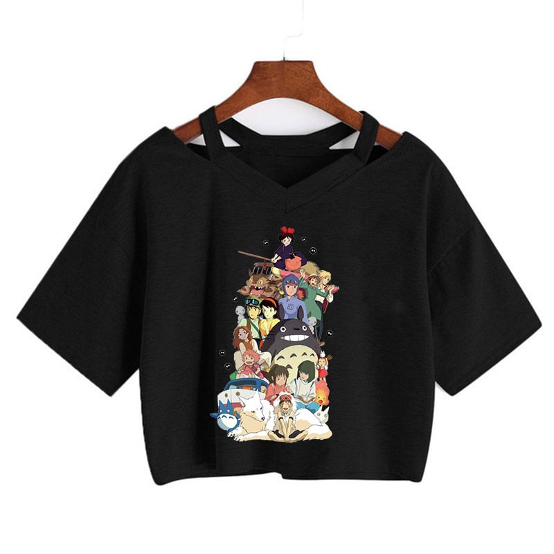 Kawaii cat Harajuku Funny Cartoon T Shirt Women Cute Anime Graphic Vintage T-shirt 90s Ullzang Tshirt Fashion Top Tees Female