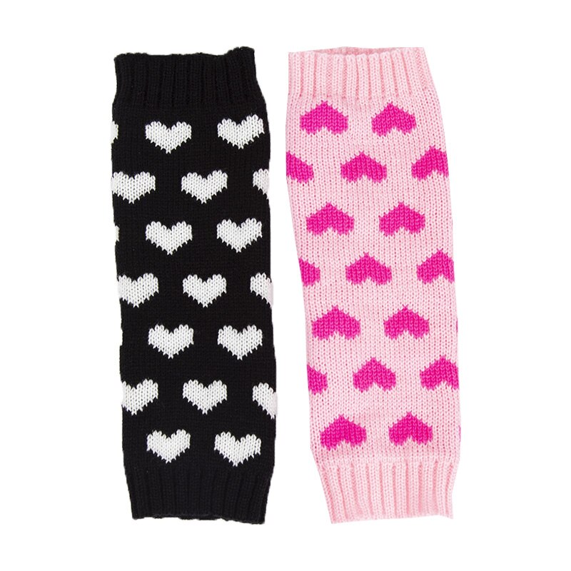 Women Fingerless Gloves JK Arm Warmers Cute Long Glove Winter Gothic Lolita Arm Sleeve Girls Y2k Love Heart Black Classic Mitten