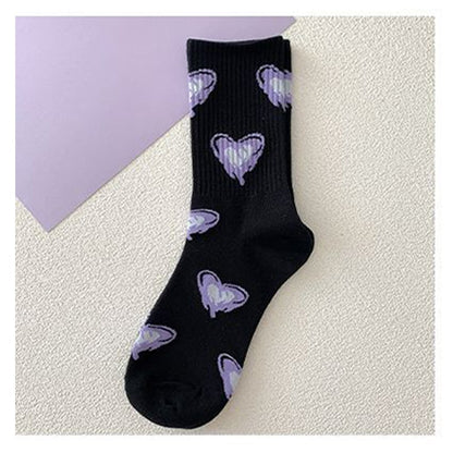 Love Cotton Socks Korean Harajuku English Letter Embroidery Kawaii Funny Socks Hip Hop Happy Skateboarding Team Sokken Socks