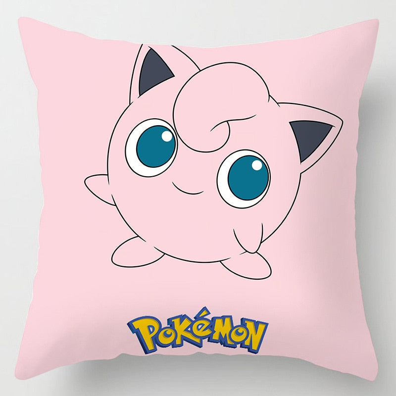 45x45cm Pokemon Cushion Cover Pikachu Meowth Poke Ball Charmander Kawaii Anime Pillowcase Anime Figure Decor Sofa Pillow Cover