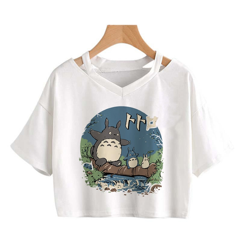 Kawaii cat Harajuku Funny Cartoon T Shirt Women Cute Anime Graphic Vintage T-shirt 90s Ullzang Tshirt Fashion Top Tees Female