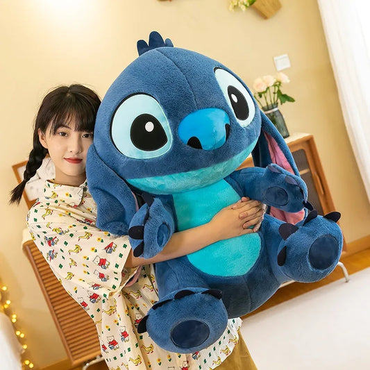 Disney Genuine Sitting Stitch Doll Stitch Plush Toy Stitch Children's Doll Holiday Gift 30/45/60CM