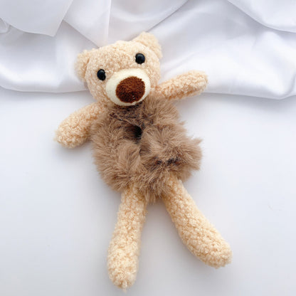 New Korean Cute Net Red Super Cute Girl Cartoon Doll Head Rope Female Hair Rope Three-dimensional Animal Hair Circle