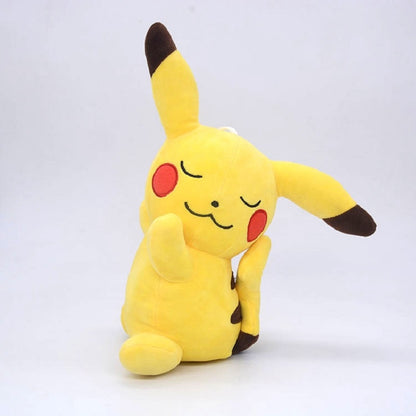 New Pokemon 20-25cm Anime Figure Pikachu Sleeping Cute Scream Plush Dolls Pet Stuffed Model Pendant Toy Children Christmas Gifts