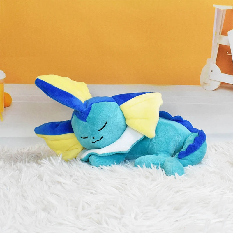 Pokemon Sleeping Cubone Chikorita Slowpoke Lucario Galarian Ponyta Soft Plush Toy Cute Sleep Eevee Charmander Peluche Doll