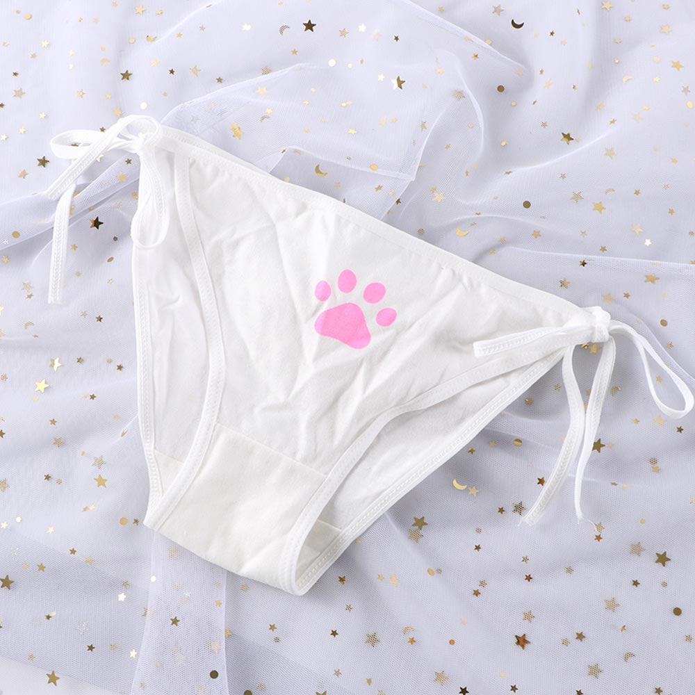 Bandage Lolita Panties Low Waist Lingerie Cute Claw Women's Briefs Low Waist Animation Underwear
