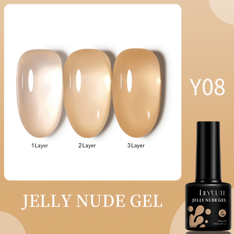 LILYCUTE 7ML Gel Nail Polish Nude Vernis Semi-Permanent Nail Polish For Nails Soak Off UV LED UV Gel DIY Nail Art Gel Varnishes