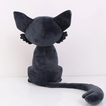 28cm Suzume No Tojimari Plush Toy Daijin Cat and Sadaijin Black Cat Plushie Soft Stuffed Animal Doll Birthday Gift for Baby Kids