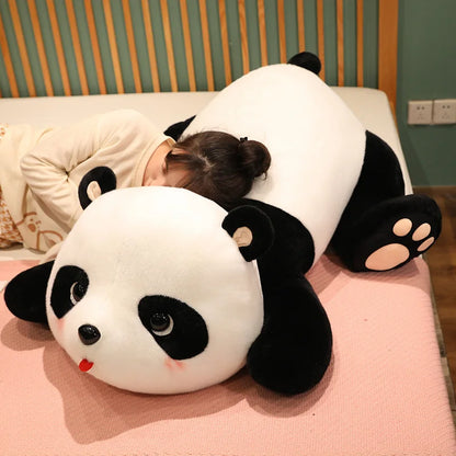 25/40/55cm Kawaii Animal Big Panda Plush Stuffed Toy Giant Panda Bear Pillow Cushion Cute Cartoon Doll Kids Girl Christmas Gift