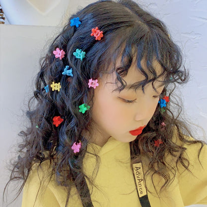 30/50PCS/Set Girls Cute Colorful Flower Star Mickey Small Hair Claws Kids Sweet Hairpins Hair Clips Fashion Hair Accessories