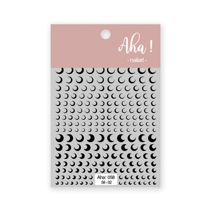 1Sheet Korean White Cloud Blue Nail Art Sticker 3D Star Moon Decal Pure Twilight Self-adhesive Manicure Slider Accessories RE#53