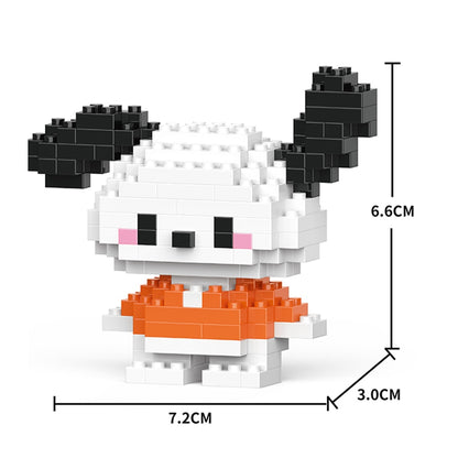 Hello Kitty Building Block Assembled Toys Decorative Ornament Sanrio Anime Figure Kuromi Model My Melody Children's Puzzle Gift