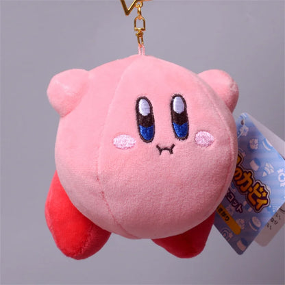 Fashion Star Kirby Plush Toys Keychain Chilkdren Toy Cute Pink Kirby Keychain Car Pendant Key Chain Woemen Keychains Toys Gifts