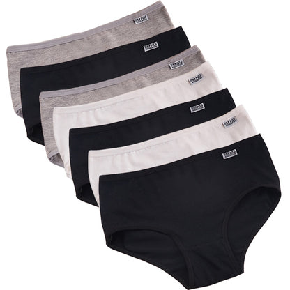 Cotton Panties for Women Underwear Plus Size Brief Girls Lingerie Solid Color Panties Female Seamless Underpant Ladies 7Pcs