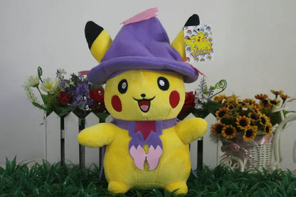 25CM TAKARA TOMY Cartoon Anime Pokemon Santa Claus Pikachu Toy Soft Doll For Kids Christmas Gift