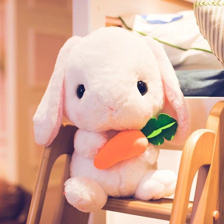 Bunny Stuffed Animal 43cm Cute Rabbit Plush Toy Soft Plushies Cushion Kid Doll Birthday Gifts for Children Baby Sleeping Pillow