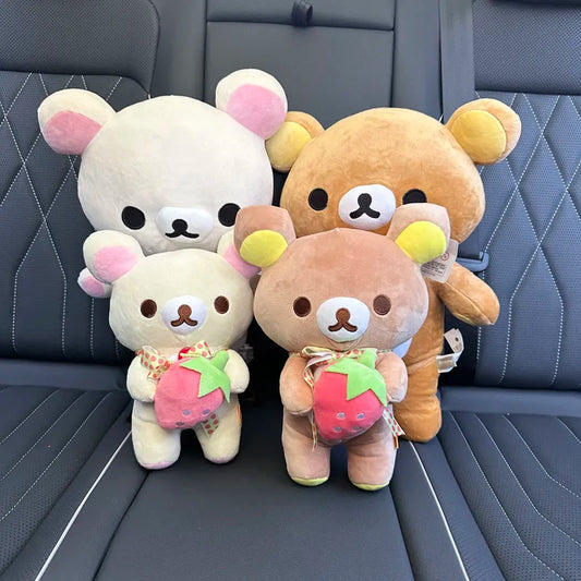 Rilakkuma Plush Lovely Animal Kuma Plushies Teddy Bear Stuffed Doll Kawaii Room Deocr Toys Hobbies Car Backrest Gift for Kids