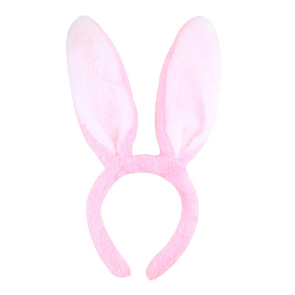 Cute Plush Bunny Ears Hair Bands Soft Rabbite Ears Easter Adult Headbands for Women Girls Anime Cosplay Party Hair Accessories