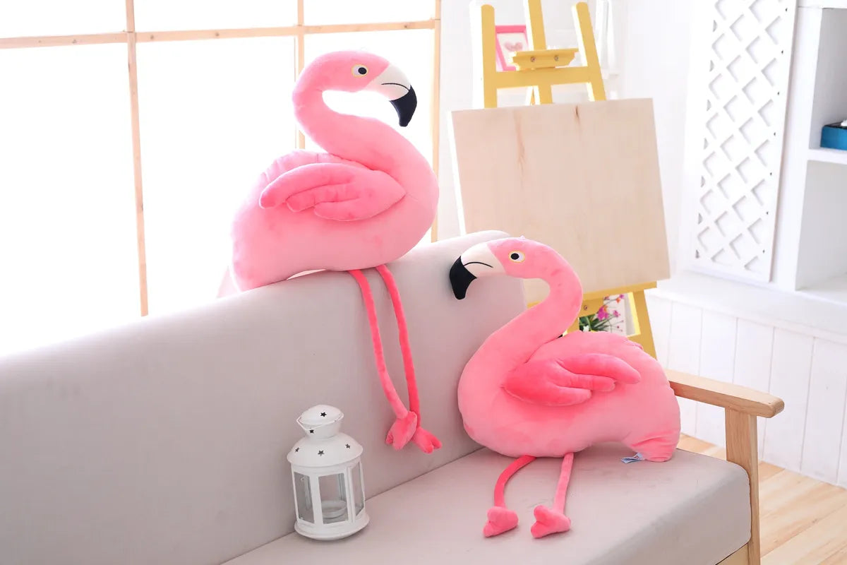 GIANT Flamingo Plush Toy 100cm Large Pink Bird Stuffed Animal Soft Doll Plushies Pillow Kawaii Cute Peluche Room Decor Kids Birthday Gift