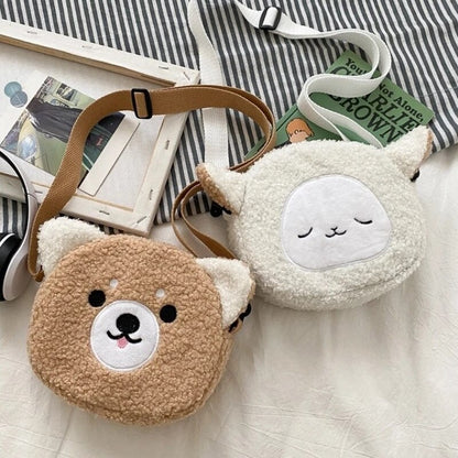 Japanese Style Kawaii Bag Women Cartoon Plush Shoulder Bag for Women New Crossbody Bag Small Phone Purse Bolsa Feminina