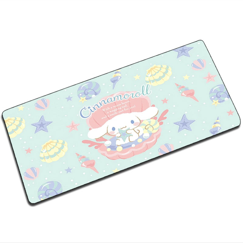 Mouse Pad Gaming Cinnamorol Deskmat Cute 900x400 Kawaii Computer Accessories Desk Mat Pads Gamer Large Carpet Mousepad Game Mats