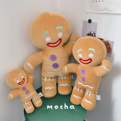 Shrek Plush Toys Gingerbread Man Plush Funny Stuffed Animal Legs Stitches Soft Doll Plushies Home Decor Shrek is Love Children Kids Birthday Christmas Gift