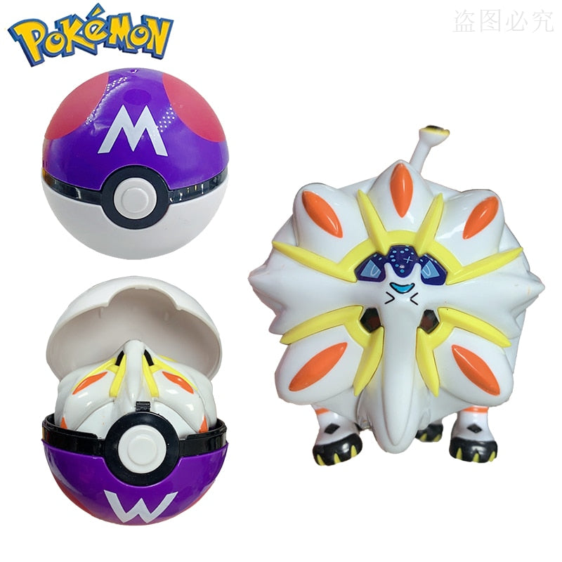 Poké Ball Catch & Battle Set: Pokémon Action Figures Pikachu Charizard Blastoise Venusaur Mewtwo Eevee Gyarados Collectible Toy Model Gift