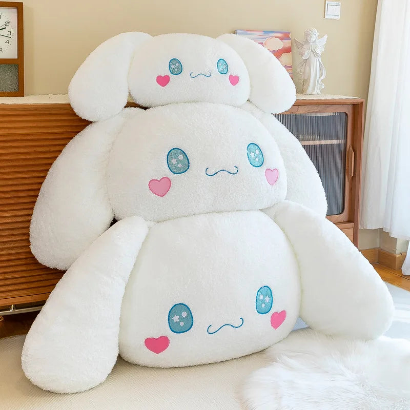 Large Size Sofa Pillow Sanrio Cinnamoroll Cartoon Plush Doll Bed Cushion Dog Plush Stuffed White Toys Birthday Gift For Girls