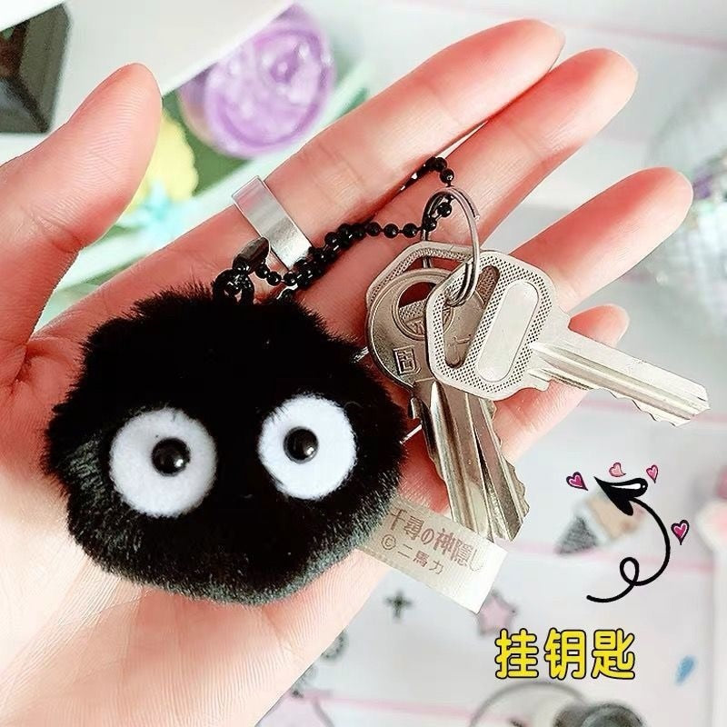 Kawaii Plush Keychain Bag Charm Cartoon Cute Mini Boba Tea Kitty Cat Stuffed Animal Plushies Soft Doll Car Trinket Key Chain Women Girls Keyring Kids Birthday Gifts