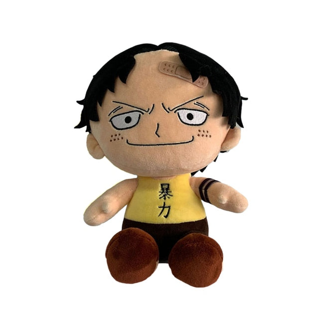 New 14-25cm One Piece Plush Toys Anime Figure Luffy Chopper Ace Law Cute Doll Cartoon Stuffed Keychain Pendants Kids Xmas Gifts