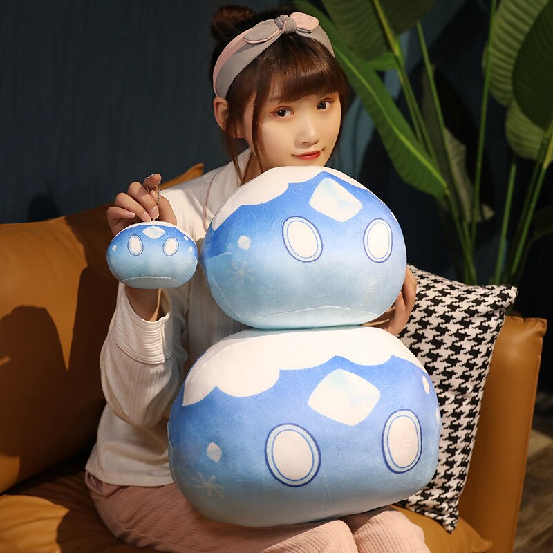 40cm Genshin Slime Pillow Genshin Impact Plush Cushion Cute Anime Game Stuffed Original God Cosplay Fans Peluche for Kid Gift