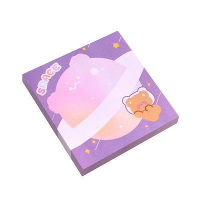 50pcs Kawaii planet bear rabbit Planner Sticky Notes Memo Pad Stationary Flakes School Supplies Decorative Cute N Times Sticky