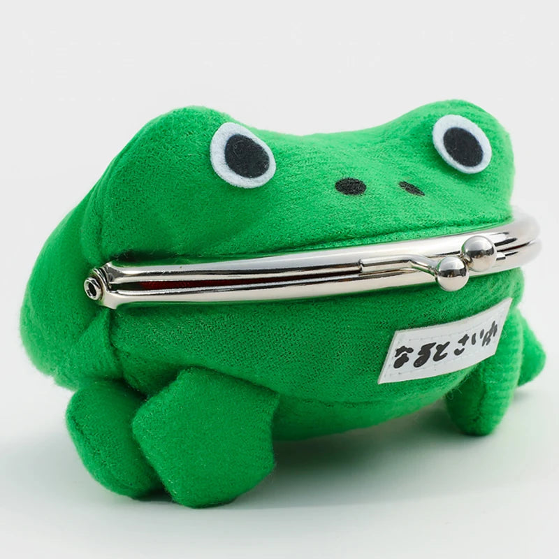 Trending Products Adorable Anime Frog Wallet Coin Purse Key Chain Cute Plush Frog Cartoon Cosplay Purse for Women Bag Accessorie