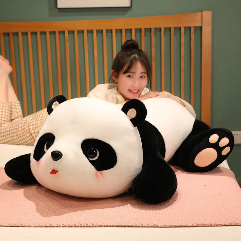 25/40/55cm Kawaii Animal Big Panda Plush Stuffed Toy Giant Panda Bear Pillow Cushion Cute Cartoon Doll Kids Girl Christmas Gift