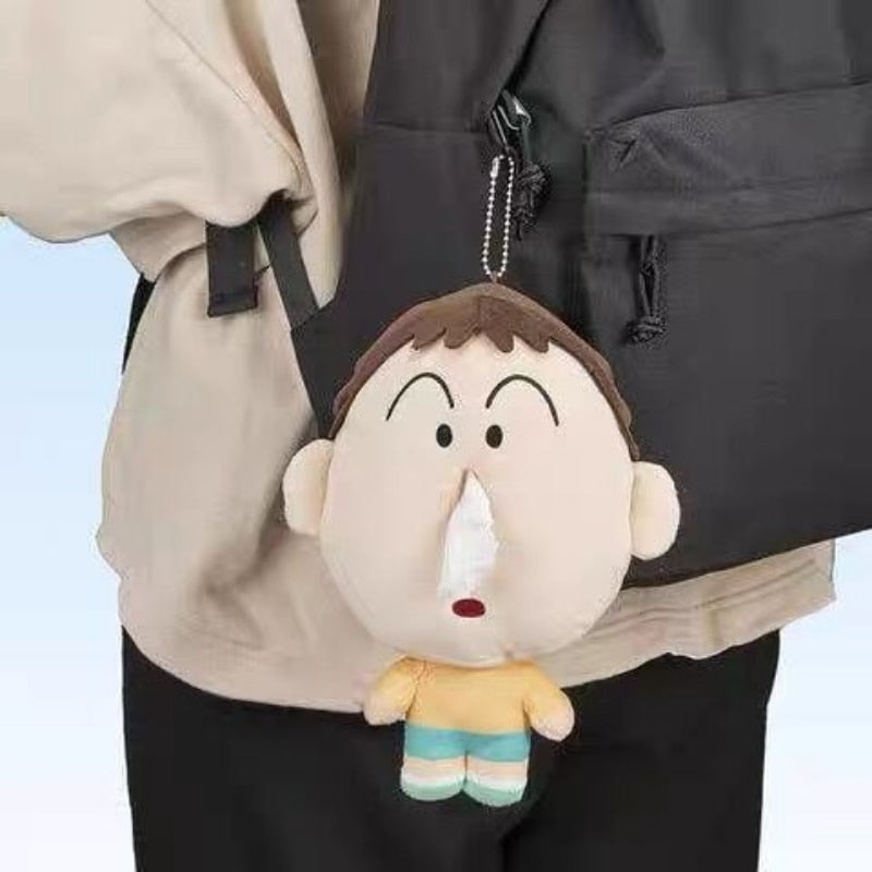 Crayon Shin-Chan Plush Toy Boo-Chan Tissue Box Stuffed Animal Plushies Bag Pendant Keychain Cartoon Anime Cute Accessories Boy Girl Birthday Gifts