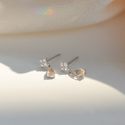 Fashion Astronaut Star Moon Stud Earrings Women Silver Color Zircon Asymmetric Lovely Mini Ear Pierced Studs Party Jewelry Gifts
